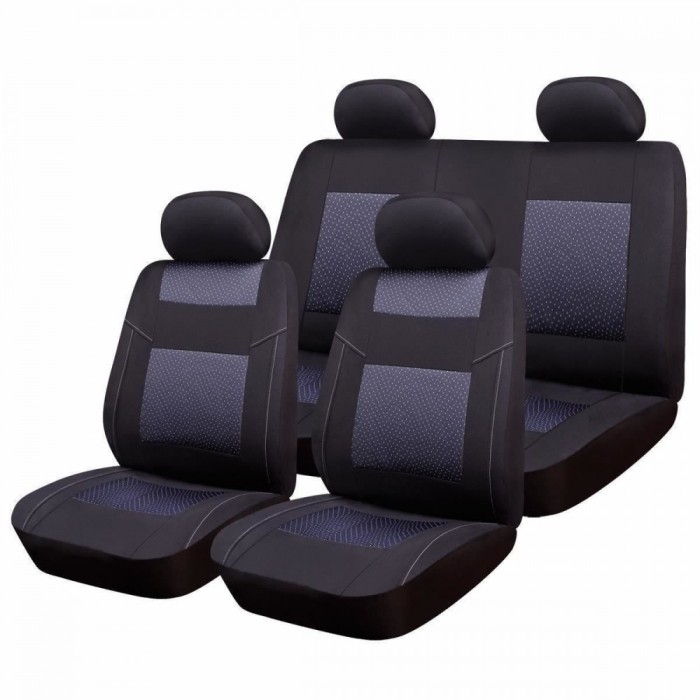 Huse Scaune Auto Vw Passat B7 Alltrack - RoGroup Premium Line, pentru bancheta rabatabila, 9 bucati