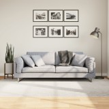 VidaXL Covor &quot;IZA&quot; aspect scandinav, cu fire scurte, crem, 160x230 cm