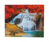 Cumpara ieftin Set Pictura Diamante 5D Cascada 40x50cm, Mozaic DIY, Plastic, Multicolor, Fete, 6+ Ani, Dezvoltare Indemanare