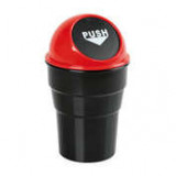 Suport tip cos gunoi mini pentru bord auto Push-Bin Lampa - Rosu/Negru ManiaMall Cars