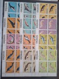 Cook Island MNH 1984 - Balene Fauna Marina Pesti - blocuri de 4 margine de coala