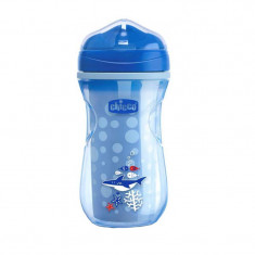 Cana izolatoare Chicco Active Cup 266 ml 081233B, Albastru foto