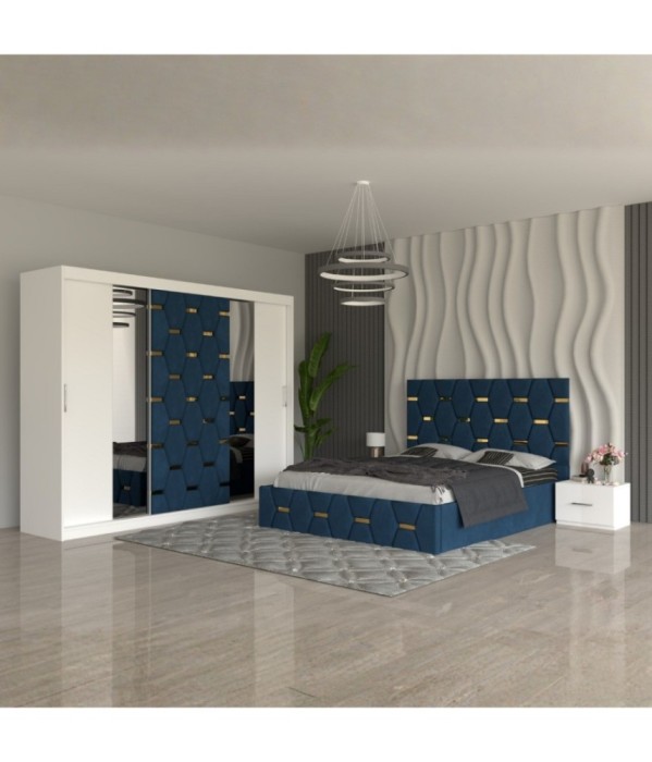 Dormitor Sofia Albastru 160x200cm