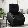 VidaXL Fotoliu rabatabil cu ridicare, negru, piele ecologică 3204430