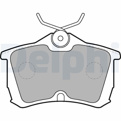 DELPHI LP1626 set placute frana,frana disc foto