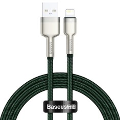 CABLU alimentare si date Baseus Cafule Metal, Fast Charging Data Cable pt. smartphone, USB la Lightning Iphone 2.4A, braided, 2m, verde &quot;CALJK-B06&quot; (t