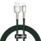 CABLU alimentare si date Baseus Cafule Metal, Fast Charging Data Cable pt. smartphone, USB la Lightning Iphone 2.4A, braided, 2m, verde &quot;CALJK-B06&quot; (t