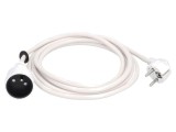 Prelungitor alimentare 5m, 16A, 3G1,5mm2, alb - AS SCHWABE