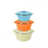 SET 3CASEROLE TERMICE 2+4+6L,BELLY BEIGE, Heinner