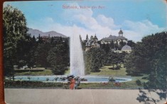 Carte postala, Sinaia, vedere din parc, 1923