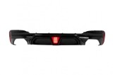Difuzor bara spate cu LED BMW Seria 5 G30/G31 2017-2024 M5 negru lucios