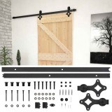 vidaXL Ușă glisantă cu set feronerie, 80x210 cm, lemn masiv de pin