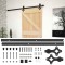 vidaXL Ușă glisantă cu set feronerie, 80x210 cm, lemn masiv de pin