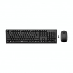 Kit tastatura si mouse ACME WS08 Wireless Negru foto