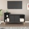 Comodă TV, negru, 100x35x55 cm, lemn prelucrat