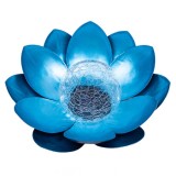 Lampa Solara Gradina LED Forever Light, Efect Floare Lotus, 3000K, Acumulator 600mAh, Alba Calda, 28x28x12cm