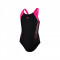 Costum de baie Speedo fete, negru/roz