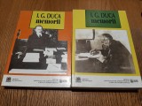 I. G. DUCA - Memorii - 2 Vol. - Editura Machiavelli, 2015, 404+612 p.