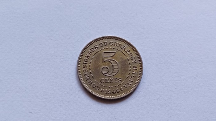 Federatia Malaya -5 cents 1948
