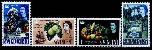 s3 - St.Vincent 1965 - Fructe 4v.neuzat,perfecta stare