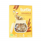 Granola cu mar si scortisoara fara gluten, 350g, Turtle