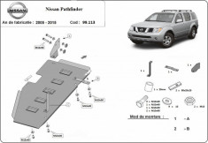 Scut metalic rezervor Nissan Pathfinder 2005-2014 foto