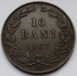 Rom&acirc;nia, 10 Bani 1867 Watt.