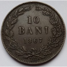 Rom&acirc;nia, 10 Bani 1867 Watt.