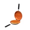 Tigaie Dubla Clatite Ceramica Titan Antiaderenta 30x20x5cm Crem