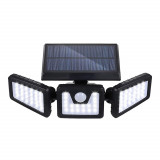 Lampa solara cu 3 panouri rotative