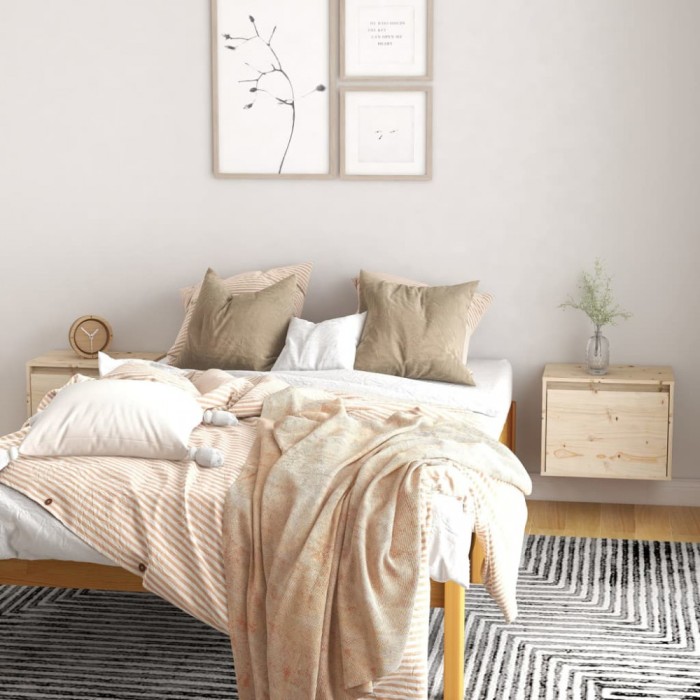 vidaXL Dulapuri de perete, 2 buc., 45x30x35 cm, lemn masiv de pin 813436