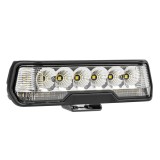 Lampa de lucru rutiera LED PRO AMiO, reflector cu omologare E24 ECE R148, 10-30V, 31W, 4000 lm, 6000K, IP67, 163x45x60 mm