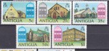 DB1 Antigua 1975 Biserici 5 v. MNH