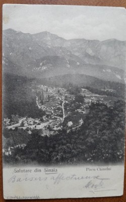 Carte postala, Sinaia, Piscul Cainelui, inceput de secol XX foto