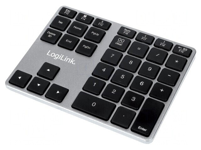Tastatură fără fir Bluetooth neagră 10m