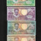 Set Suriname Surinam 25 + 100 + 250 + 500(rar) gulden unc