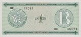 CUBA █ bancnota █ 1 Peso █ 1985 █ P-FX6 █ Serie B █ UNC █ necirculata