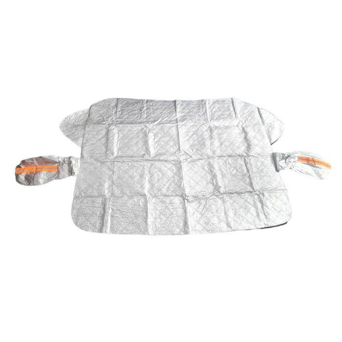 Husa de Protectie pentru Parbriz, Protectie pentru Zapada Gridnina Soare, Scut Auto anti Zapada, 150 x 110 cm Argintiu