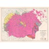 Harta etnografica a regiunilor locuite de romani, 1919, 50x70cm, repro