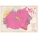 Harta etnografica a regiunilor locuite de romani, 1919, 50x70cm, repro