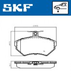 SKF VKBP 81011 set placute frana,frana disc
