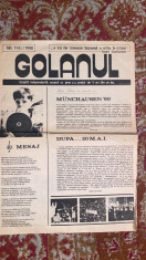 Ziarul ,,GOLANUL&amp;quot;,Nr.Trei 1990(tiraj mic,raritate) foto