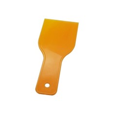 Spatula pentru ciocolata BWB 9608, 17 x 6.8 cm, plastic, mustar foto