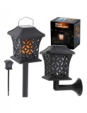 Lampa solara de exterior COMBO cu 12 LED-uri cu montaj la sol sau perete, AVEX