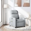 VidaXL Fotoliu de masaj rabatabil, gri deschis, textil 4015532