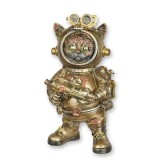 Pisica astronaut-statueta steampunk din rasini SP-73, Animale