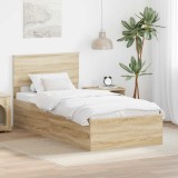 Cumpara ieftin Cadru de pat Stejar Sonoma 75 x 190 cm Lemn prelucrat