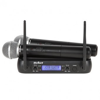 Set doua microfoane vhf rebel foto