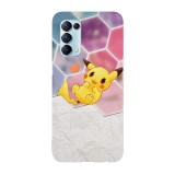 Husa compatibila cu Oppo A74 model Pika&amp;#039;s pokeball, Silicon, TPU, Viceversa, Transparent, Carcasa