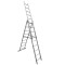 Scara aluminiu, adaptabila, 3 x 9 trepte, inaltime 4.54 m, 150 kg